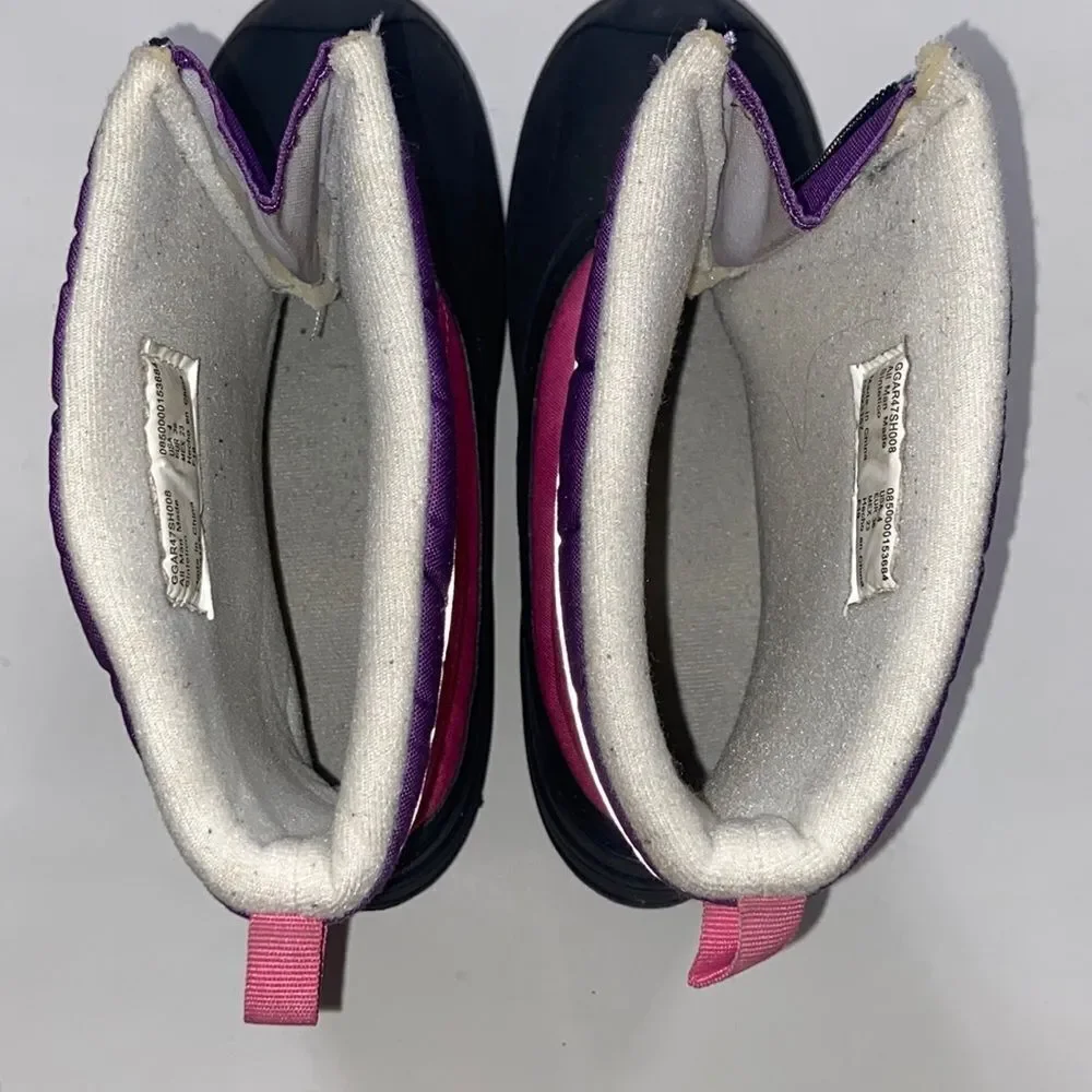 ARCTIC SHIELD SNOW COLOR PINK BLACK PURPLE GIRL SHOES BOOTS SIZE 4